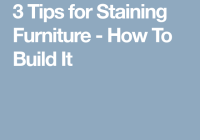 Featured image for staining furniture tips